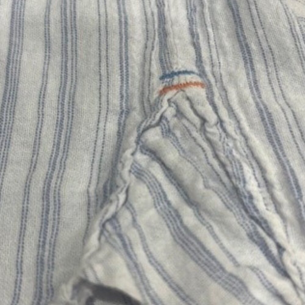 Sundry Sea Sun Salt White with Micro Blue Stripes Shirt - Size S - Picture 6 of 7